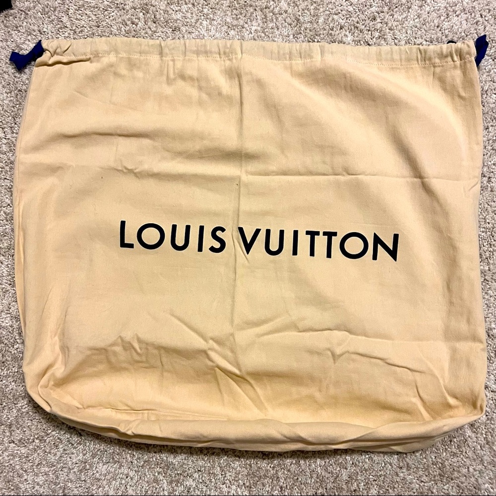 Authentic LARGE Louis Vuitton Spell Out Dust Bag with Drawstring 20 x 24